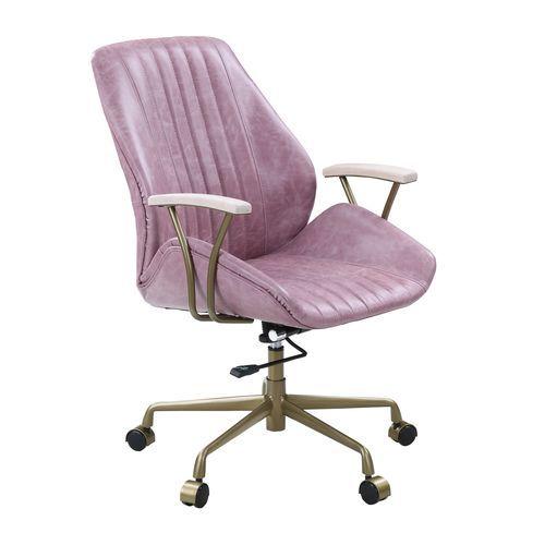 

    
OF00399 Modern Pink Top Grain Leather Office Chair by Acme Hamilton OF00399

