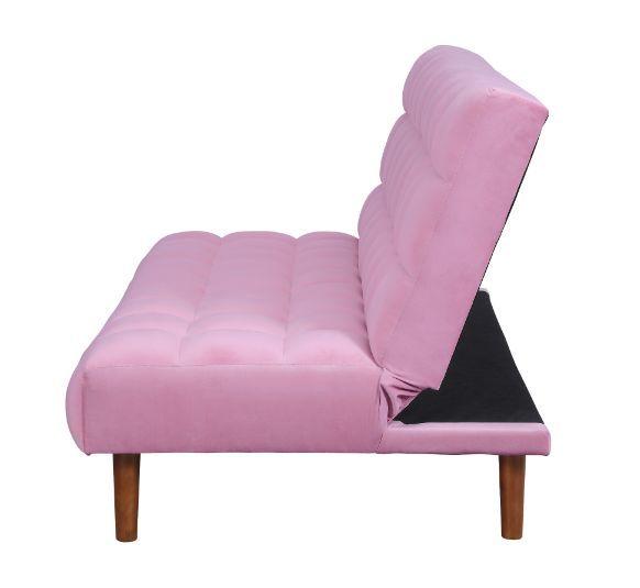 

                    
Acme Furniture Yolandi Futon sofa Pink Upholstered Purchase 
