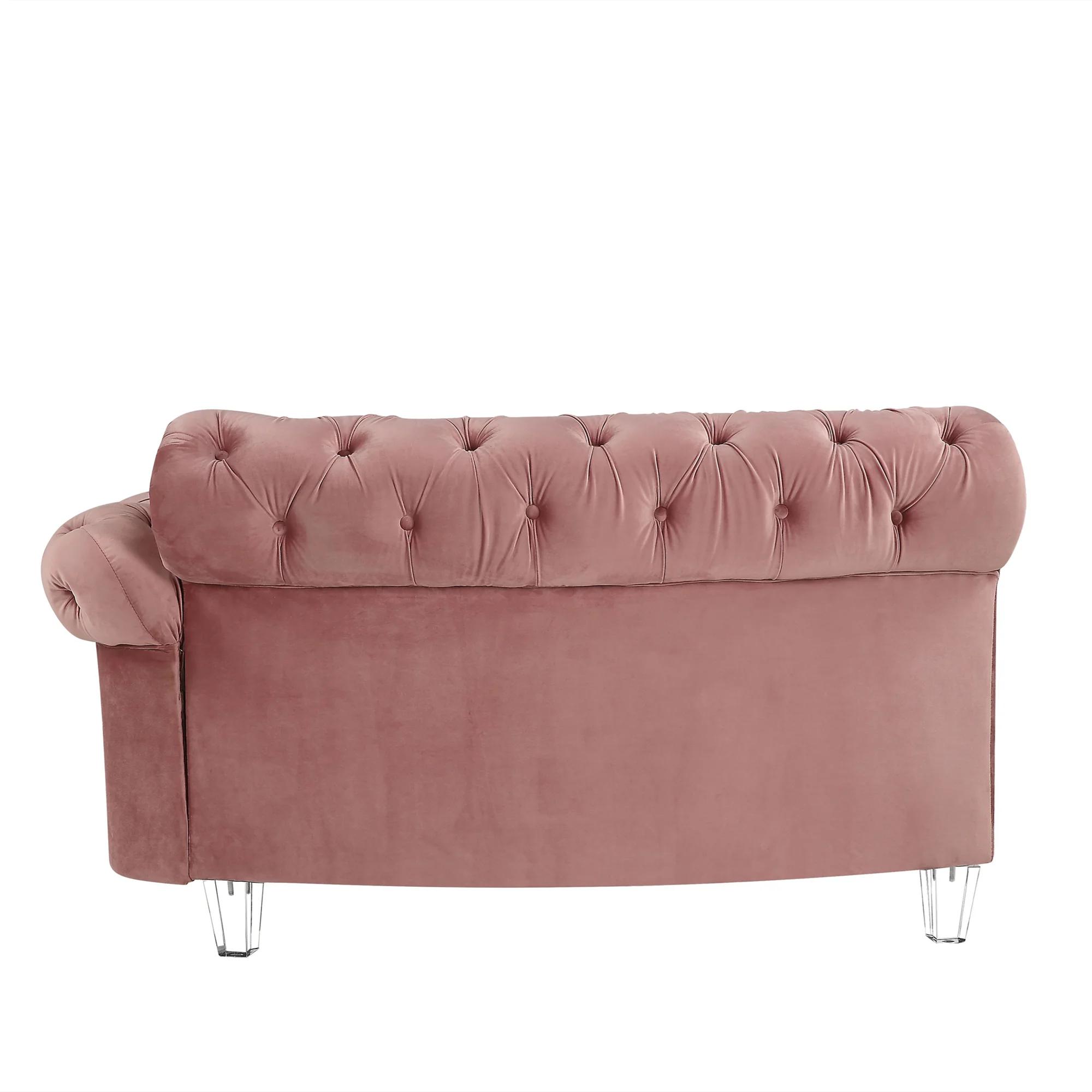 

    
57360-4pcs Modern Pink Velvet Sectional Sofa by Acme Ninagold 57360-4pcs
