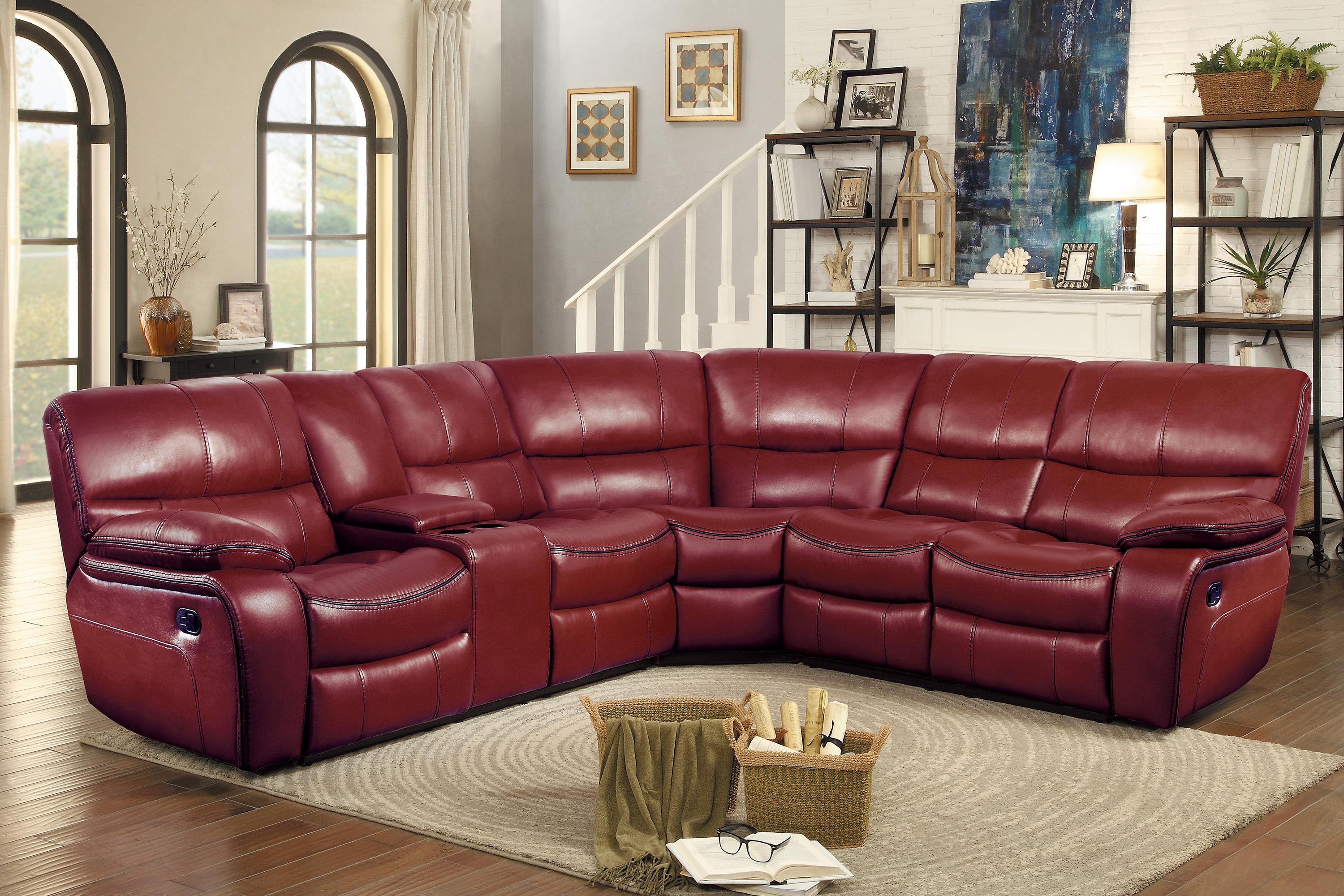 

    
Homelegance 8480RED*3SC Pecos Reclining Sectional Red 8480RED*3SC
