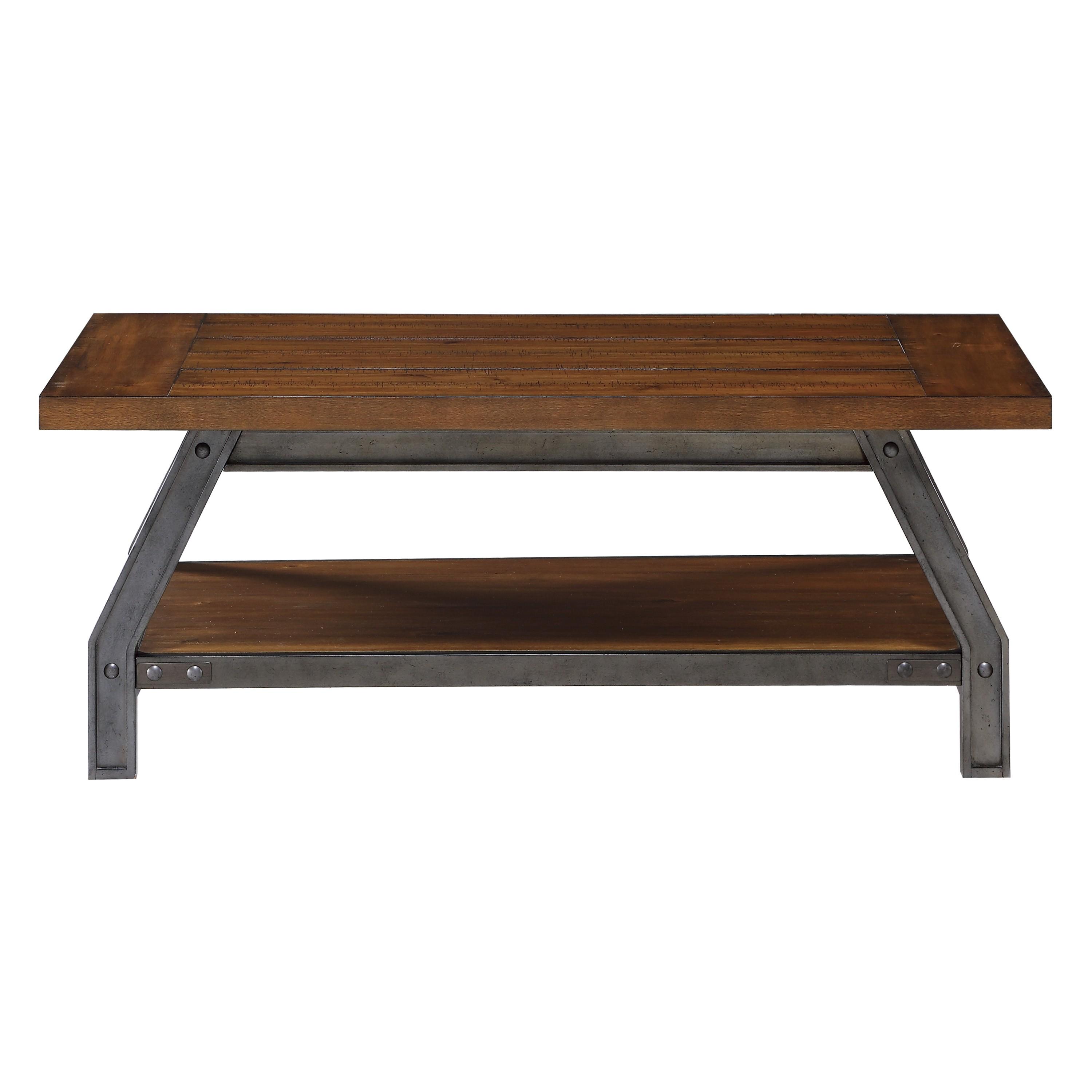 

    
Industrial Rustic Brown Wood Occasional Table Set 3pcs Homelegance 1715 Holverson
