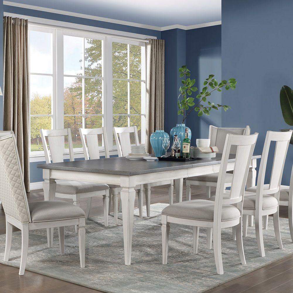 Modern Dining Table Katia Dining Table DN02273-T DN02273-T in Light Gray, White 