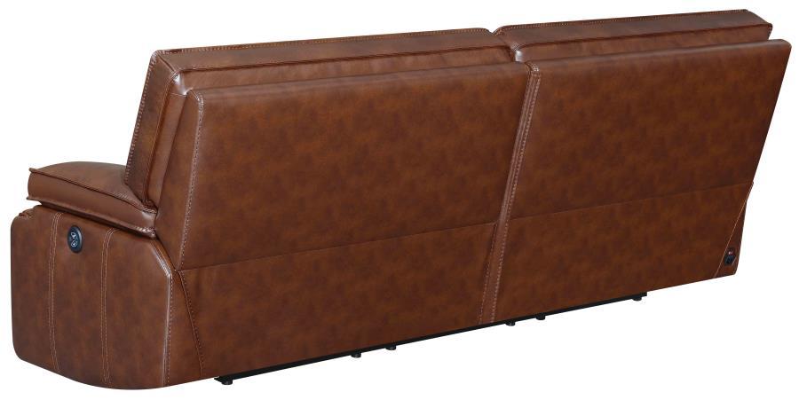 

                    
Buy Modern Saddle Brown Top Grain Leather Match Power Living Room Set 3pcs Coaster 610411P-S3 Southwick
