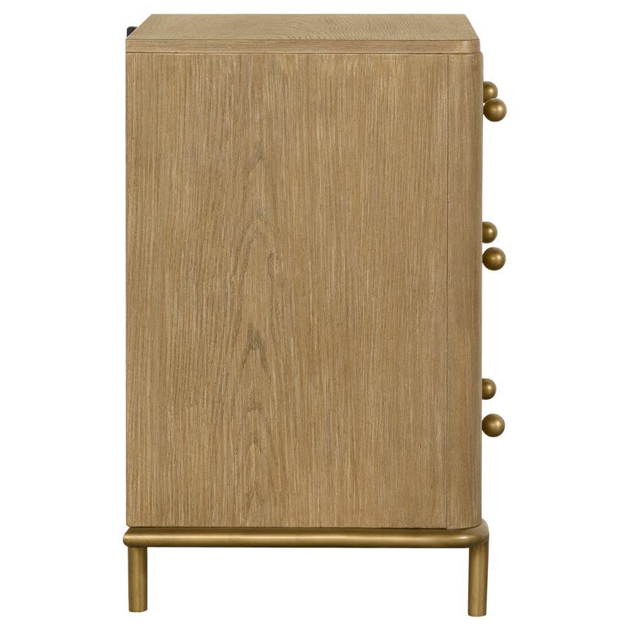 

    
224300Q-5PCS Modern Sand Wash Solid Wood Queen Panel Bedroom Set 5PCS Coaster Arini 224300Q
