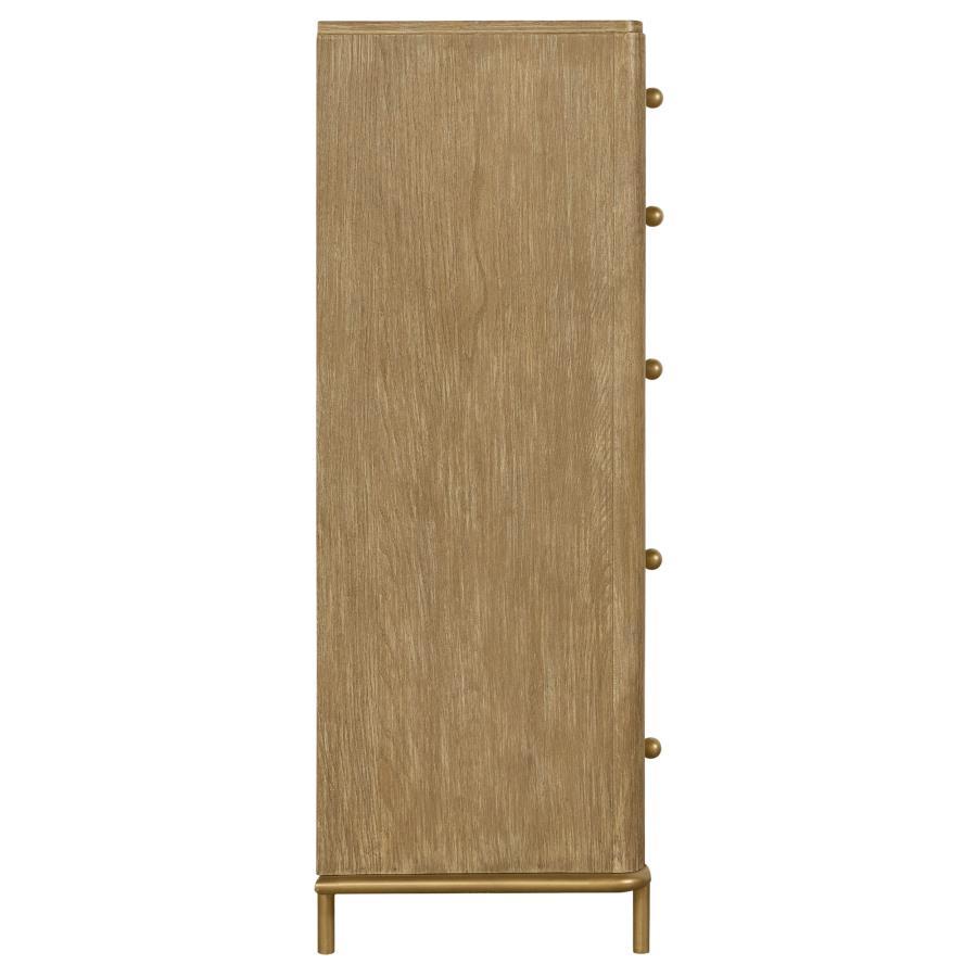 

    
224300Q-6PCS Modern Sand Wash Solid Wood Queen Panel Bedroom Set 6PCS Coaster Arini 224300Q
