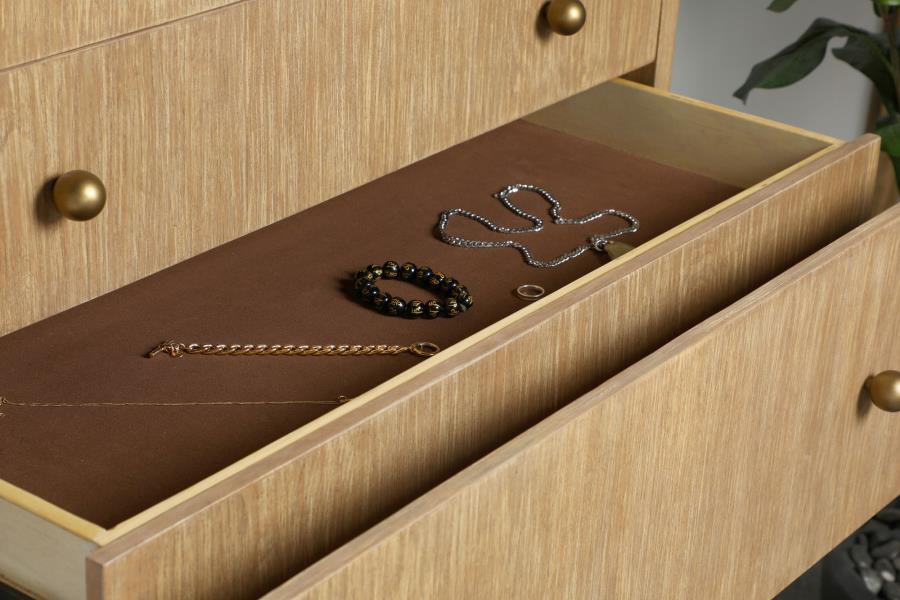 

    
 Photo  Modern Sand Wash Solid Wood Queen Panel Bedroom Set 6PCS Coaster Arini 224300Q
