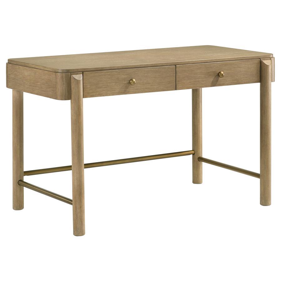 

    
Modern Sand Wash Wood Vanity Desk with Mirror Set 2PCS Coaster Arini 224307
