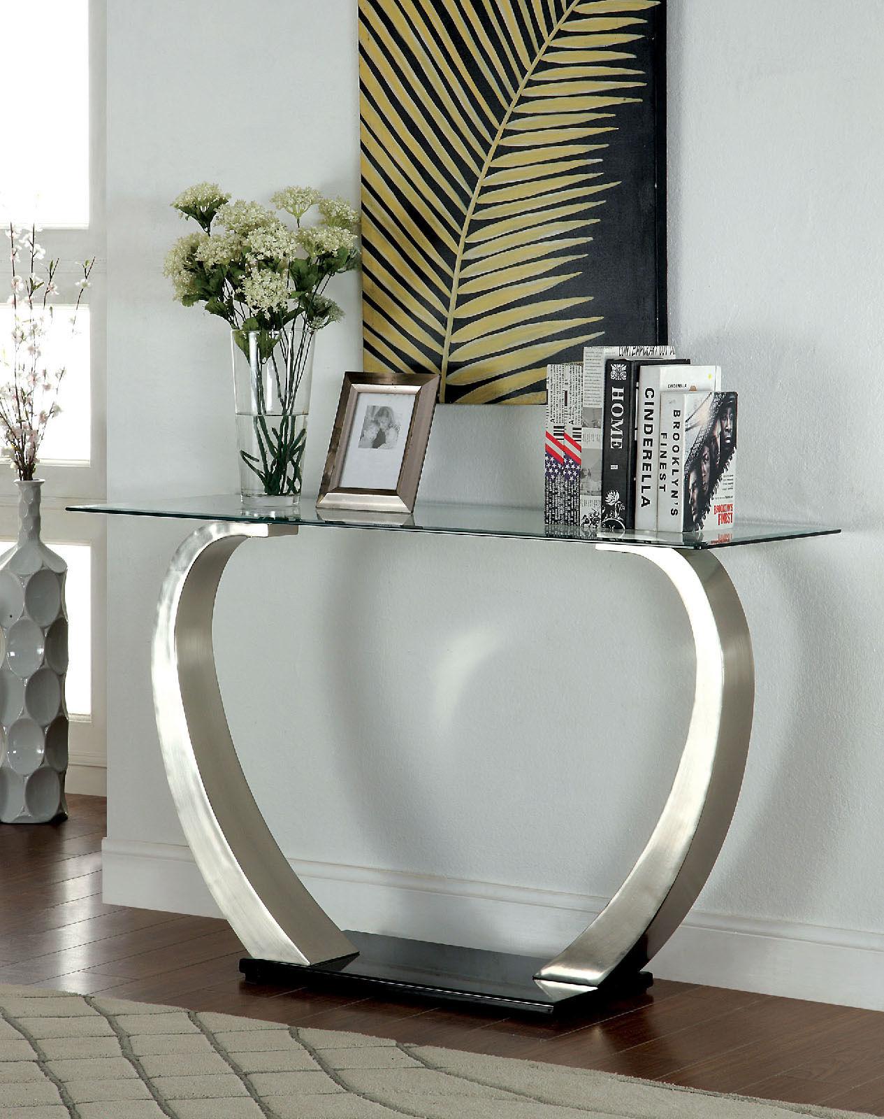 

                    
Furniture of America ROXO CM4728-3PC Coffee Table End Table Sofa Table Chrome  Purchase 
