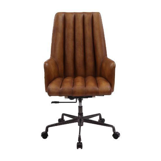 

    
Modern Sahara Leather & Aluminum Office Chair by Acme Salvol 93176
