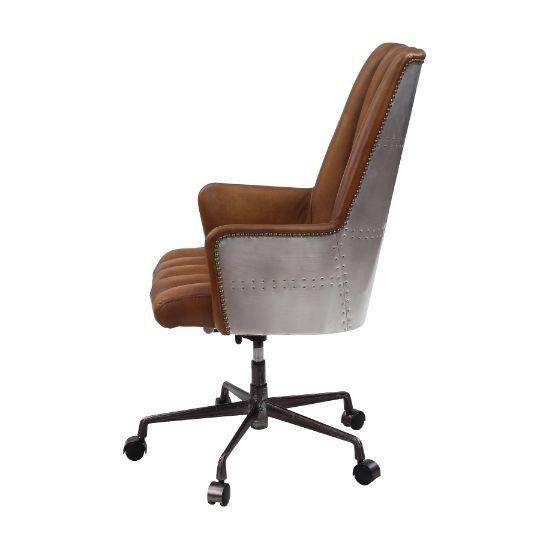 

                    
Acme Furniture Salvol Office Chair Brown Top grain leather Purchase 
