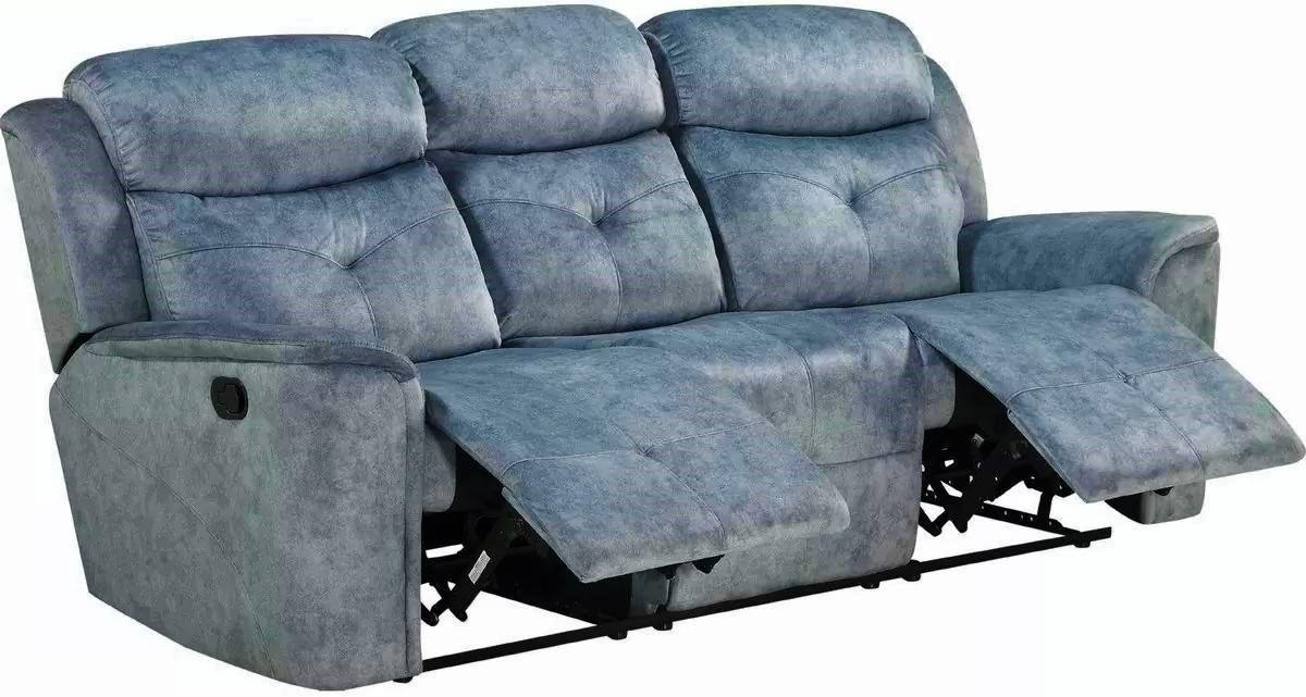 

    
Modern Silver Blue Fabric Sofa + Loveseat by Acme Mariana 55035-2pcs
