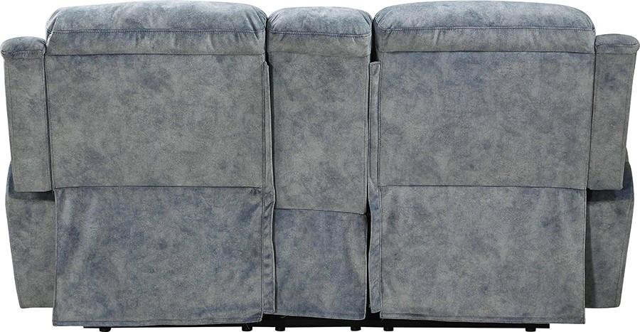 

    
Modern Silver Blue Fabric Sofa + Loveseat + Chair by Acme Mariana 55035-3pcs
