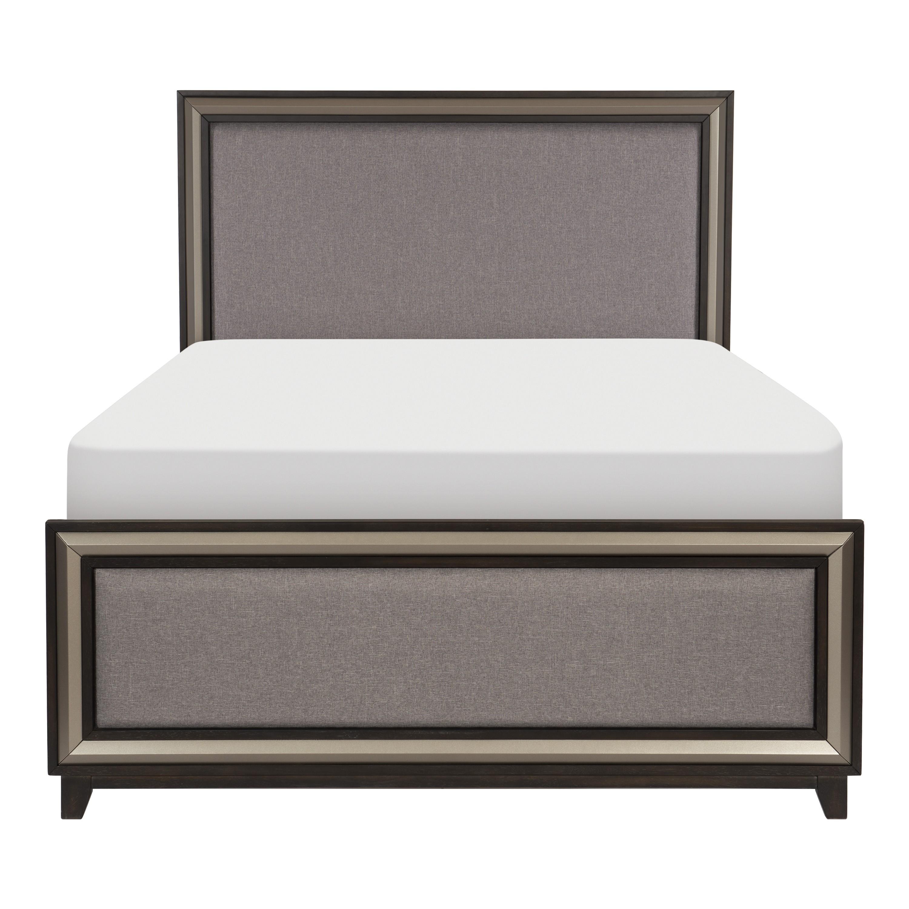 

    
Modern Silver & Ebony Wood CAL Bed Homelegance 1536K-1CK* Grant
