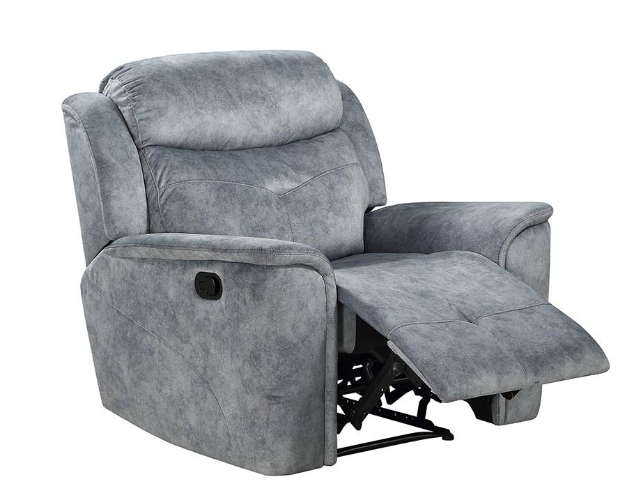 

    
Modern Silver Gray Fabric Recliner by Acme Mariana 55032
