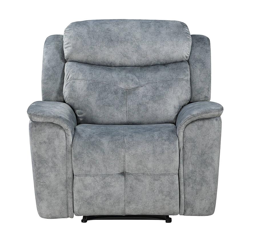 

    
 Shop  Modern Silver Gray Fabric Sofa + Loveseat + Chair by Acme Mariana 55030-3pcs

