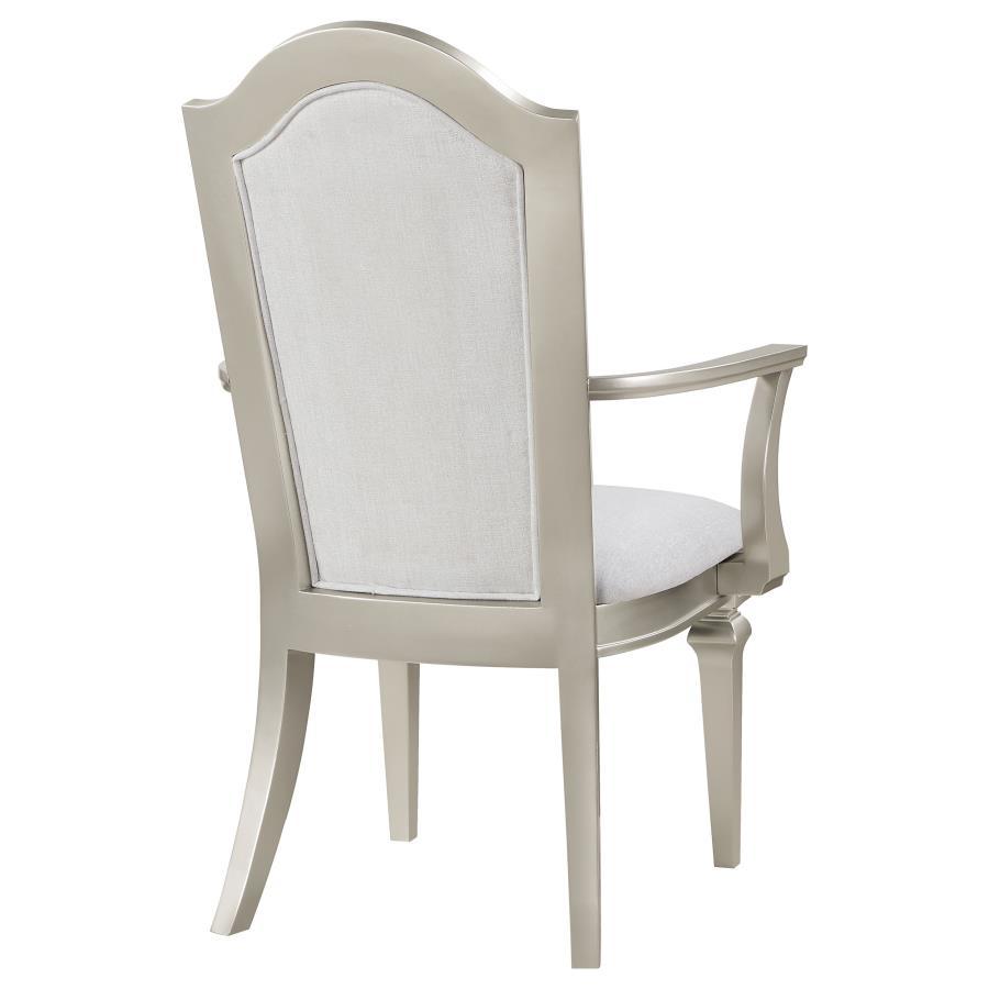 

    
 Shop  Modern Silver Oak Wood Arm Chair Set 2PCS Coaster Evangeline 107553
