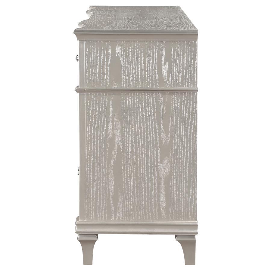 

    
223393-D-2PCS Modern Silver Oak Wood Dresser With Mirror 2PCS Coaster Evangeline 223393
