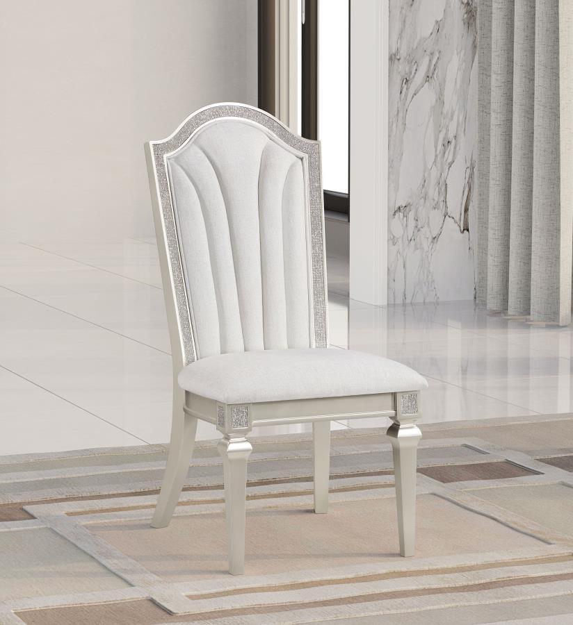 

    
Modern Silver Oak Wood Side Chair Set 2PCS Coaster Evangeline 107552
