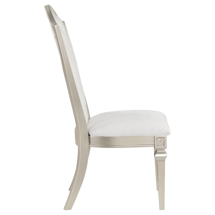 

    
 Shop  Modern Silver Oak Wood Side Chair Set 2PCS Coaster Evangeline 107552
