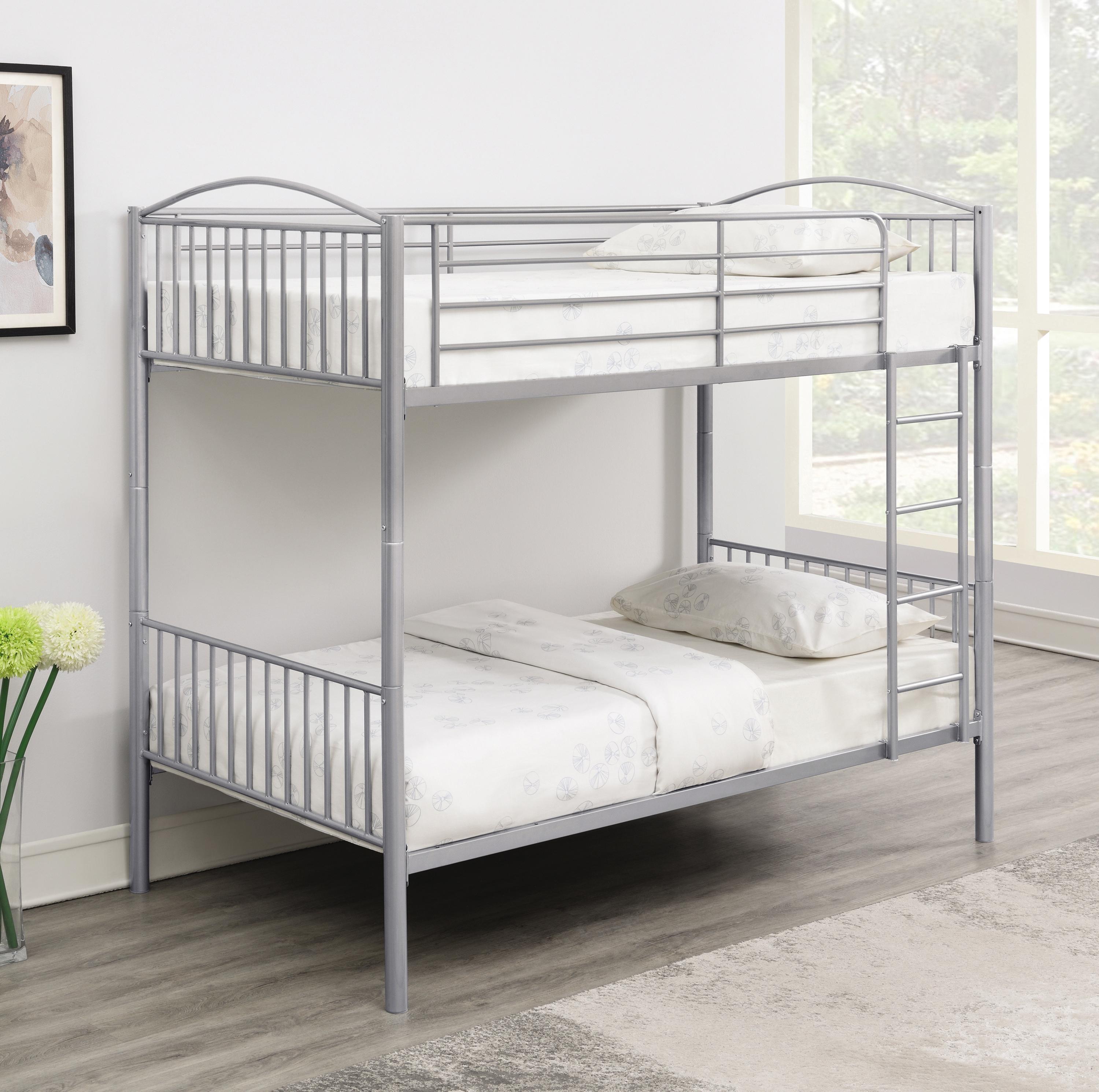 

                    
Coaster 400730T Anson Bunk Bed Silver  Purchase 
