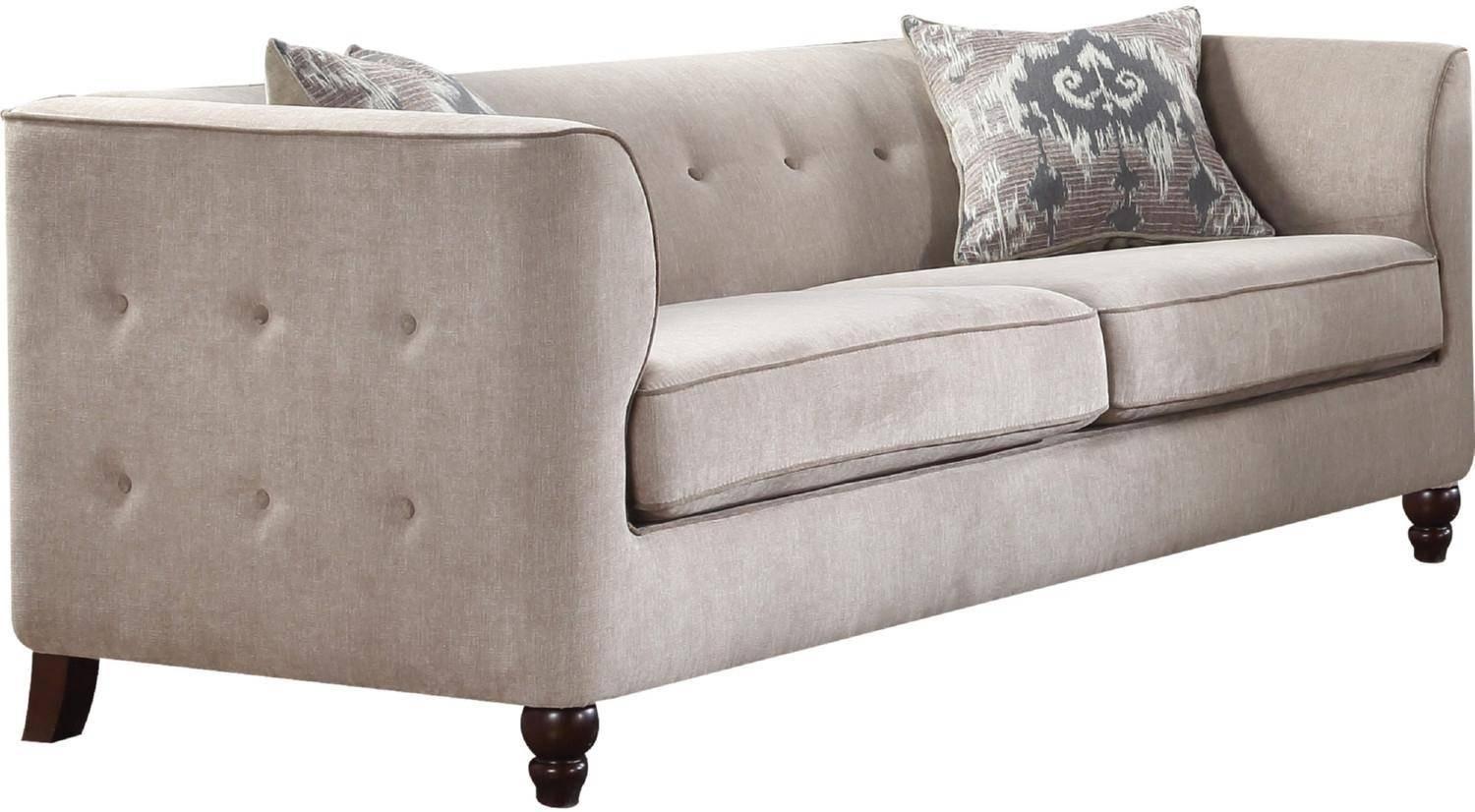 

    
Modern Tan Velvet Sofa by Acme Cyndi 52055
