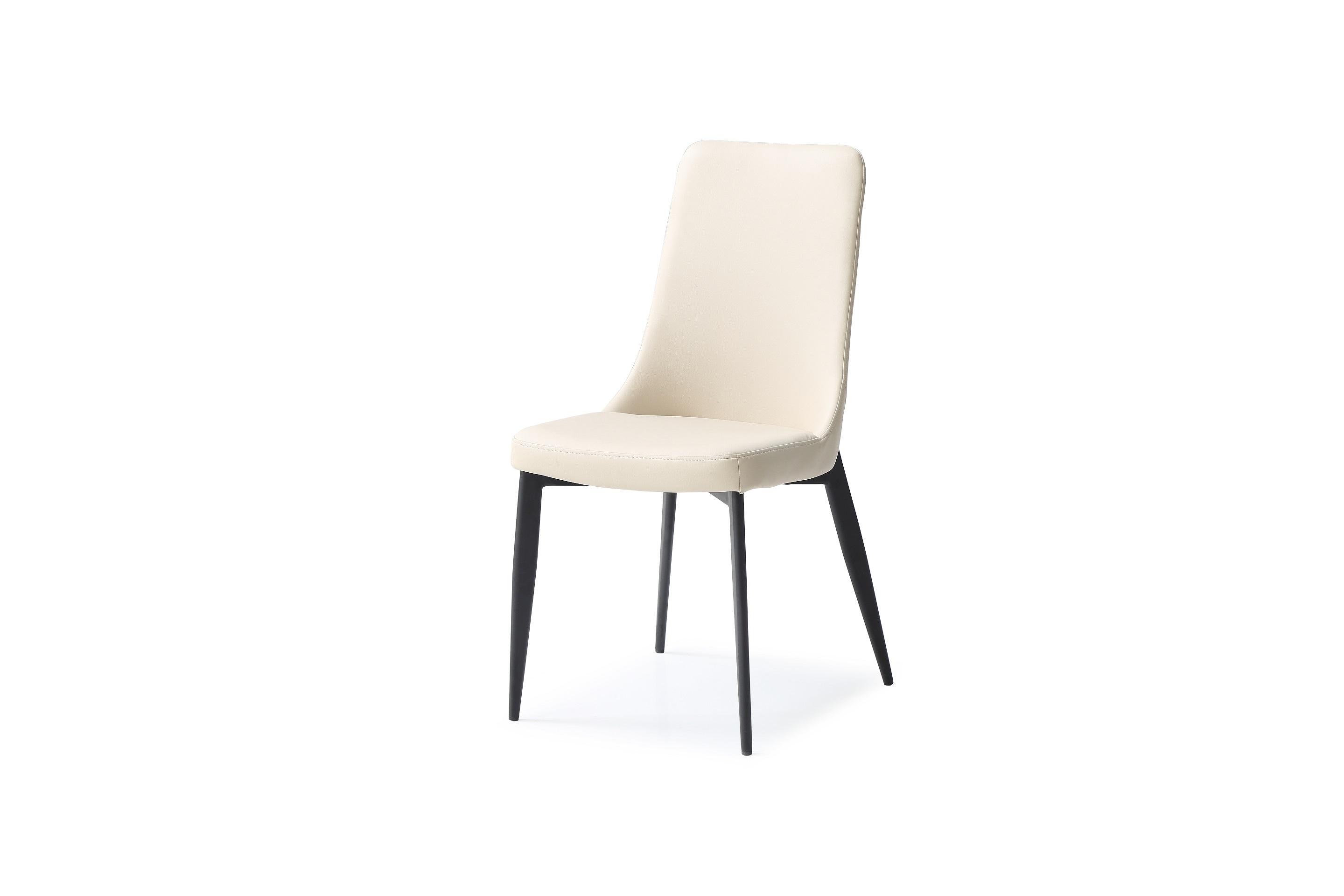 Modern Dining Chair Set DC1472-TAU Luca DC1472-TAU in Taupe Leather