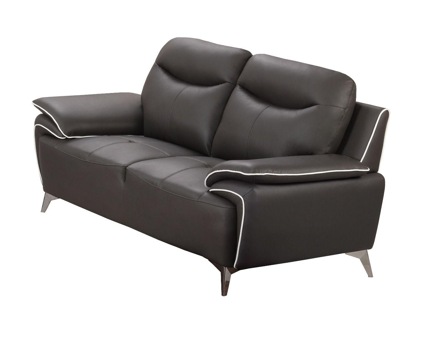 

    
Modern Taupe Leather Sofa American Eagle EK531-TPE
