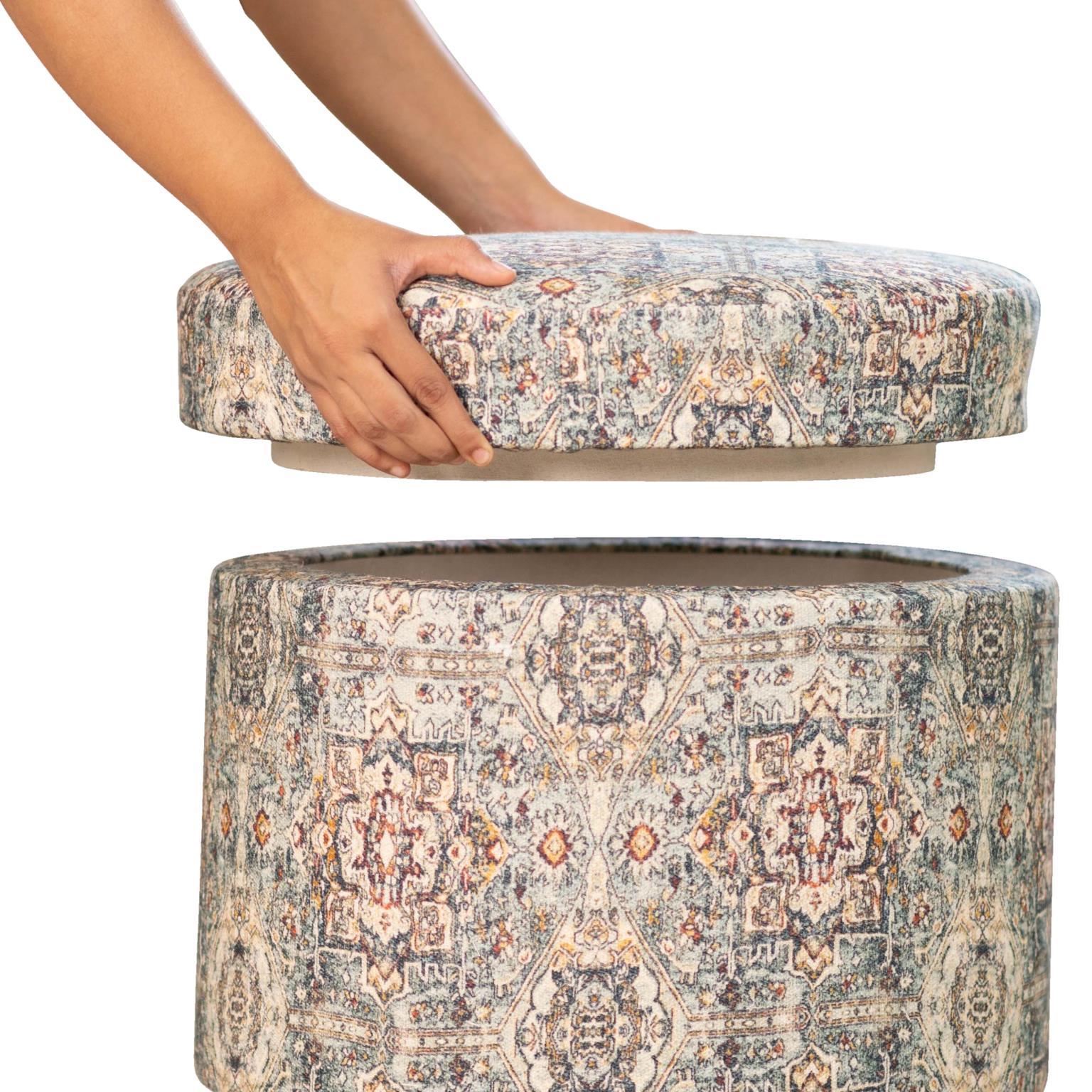 

                    
Albany Living 1818S Storage Ottoman 718852652413 Ottoman Teal Fabric Purchase 
