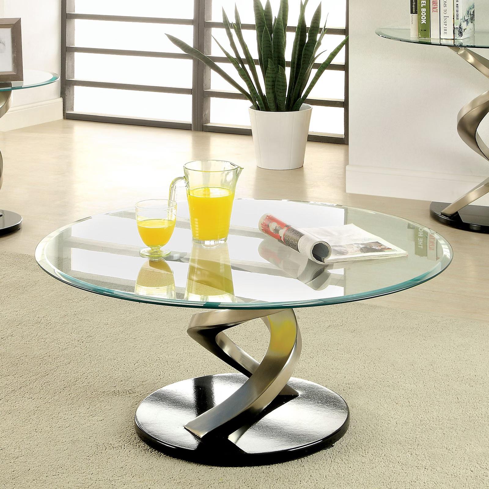 

    
Satin Plated Tempered Glass Coffee Table NOVA CM4729C FOA Modern Glam
