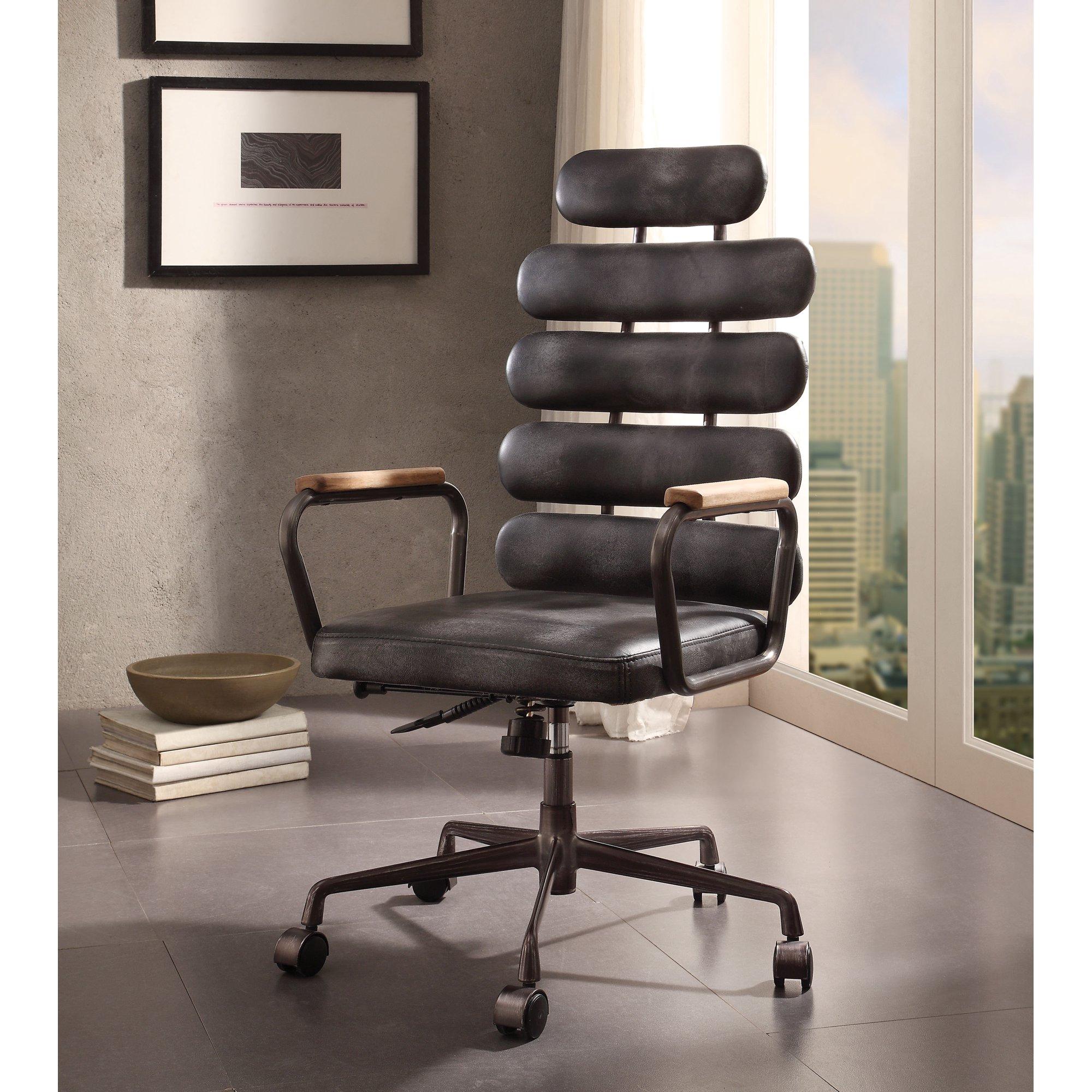 

                    
Acme Furniture Calan Executive Office Chair Gray Top grain leather Purchase 
