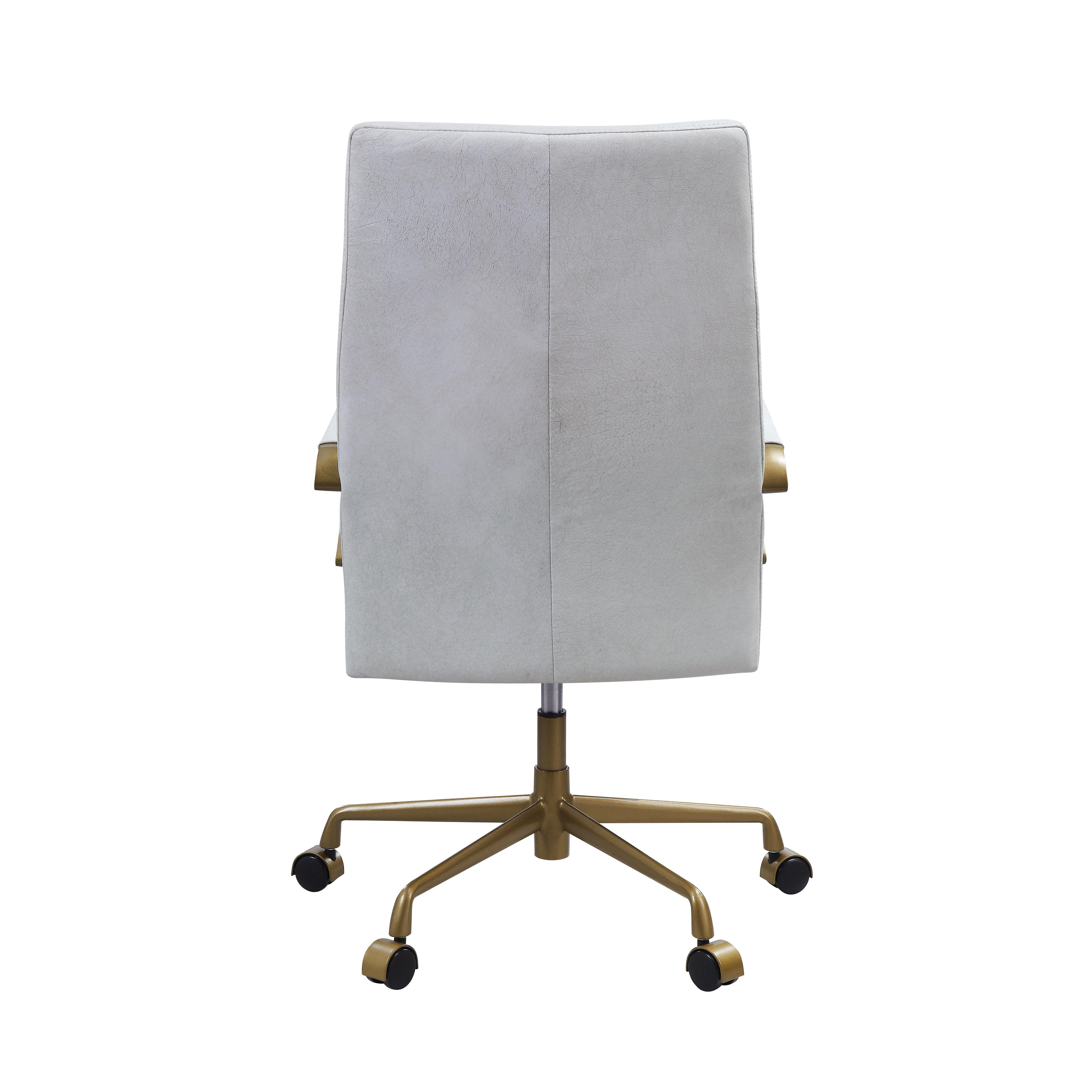 

                    
Acme Furniture Duralo Office Chair White Top grain leather Purchase 

