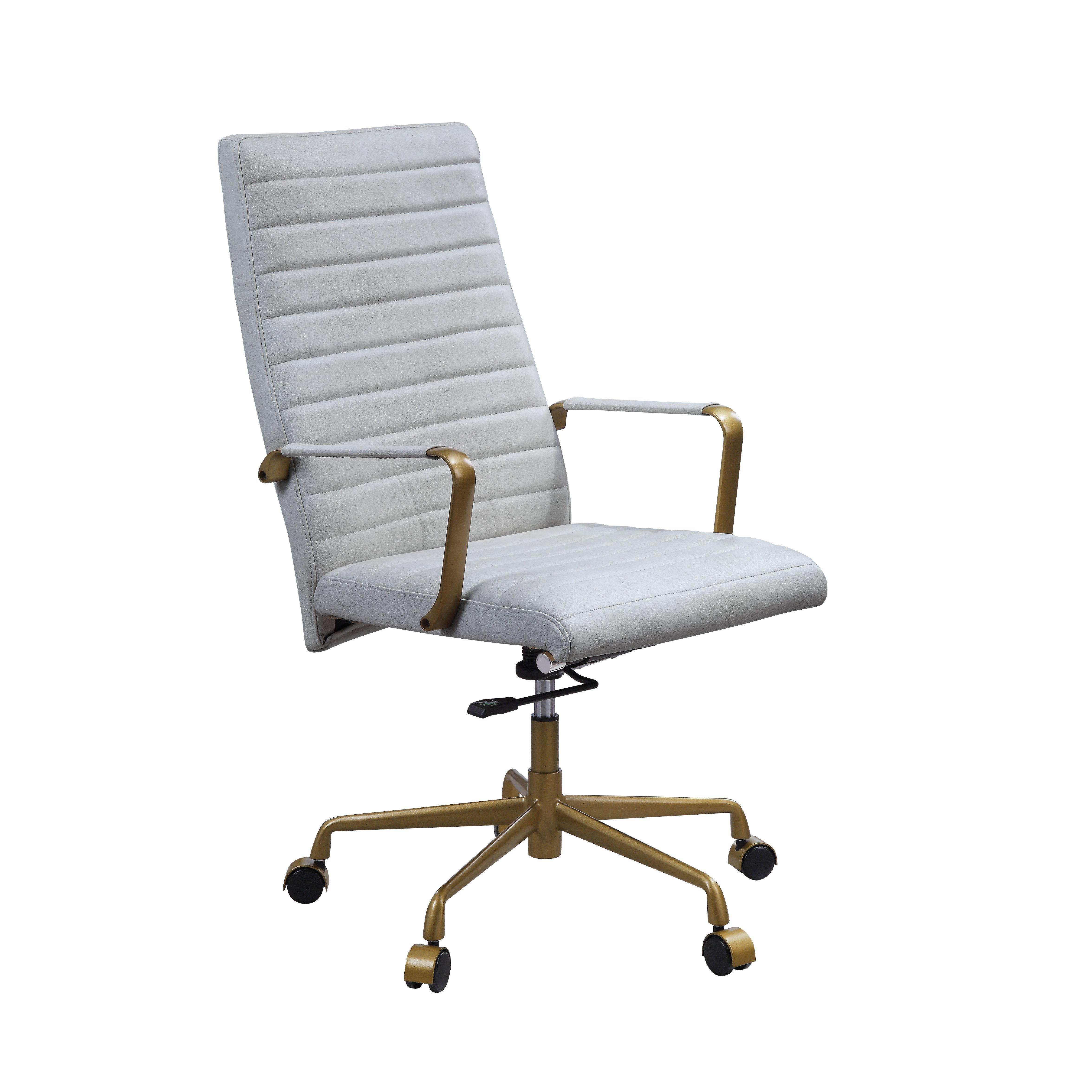 

    
93168 Modern Vintage White Leather Office Chair by Acme Duralo 93168
