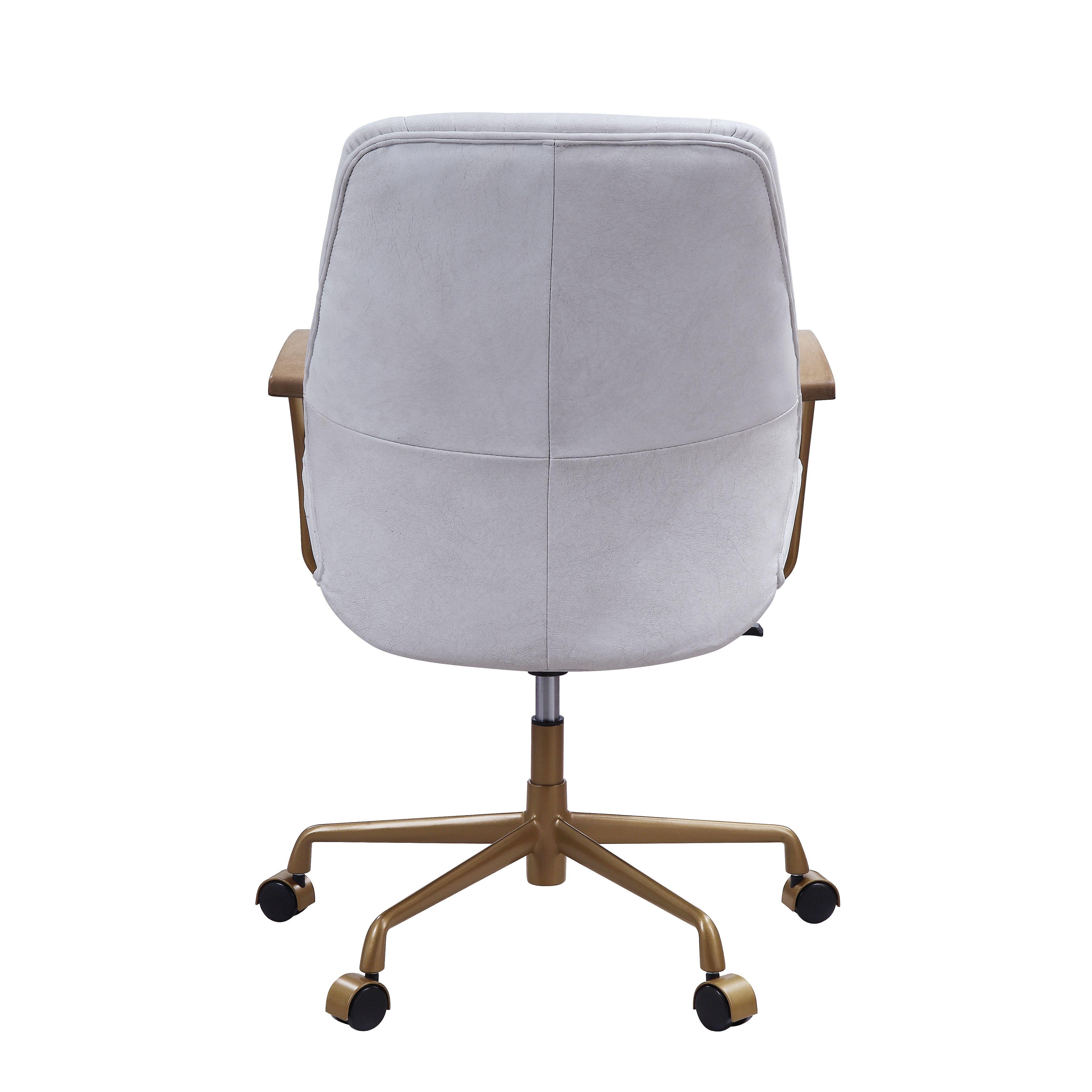 

                    
Acme Furniture Argrio Home Office Chair Vintage White Top grain leather Purchase 
