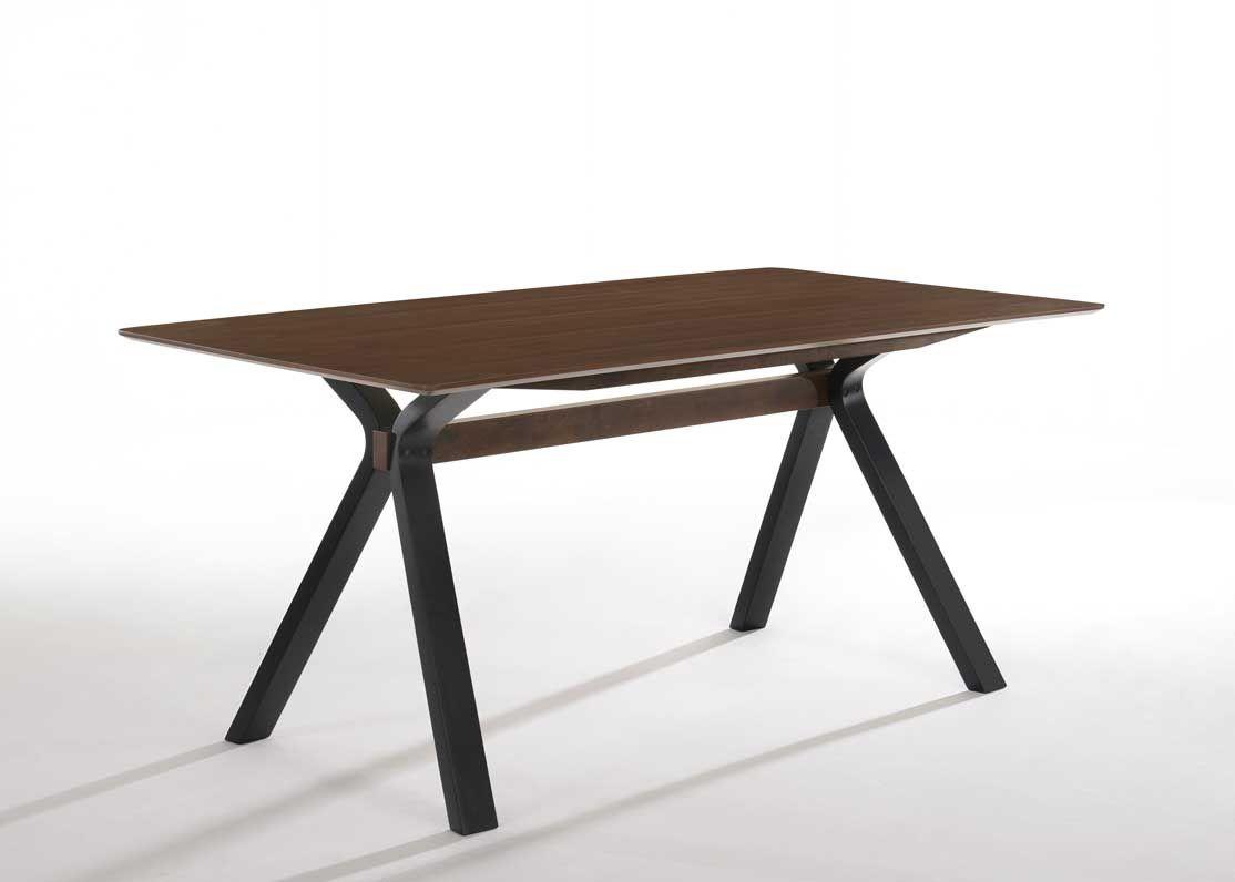 Contemporary, Modern Dining Table Runyon VGMAMIT-5223 in Walnut 