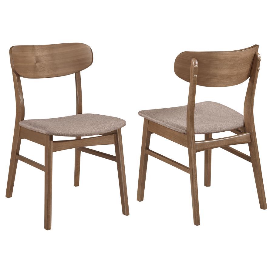 Modern Side Chair Set Dortch Dining Side Chair Set 2PCS 108462-SC-2PCS 108462-SC-2PCS in Walnut, Brown Polyester