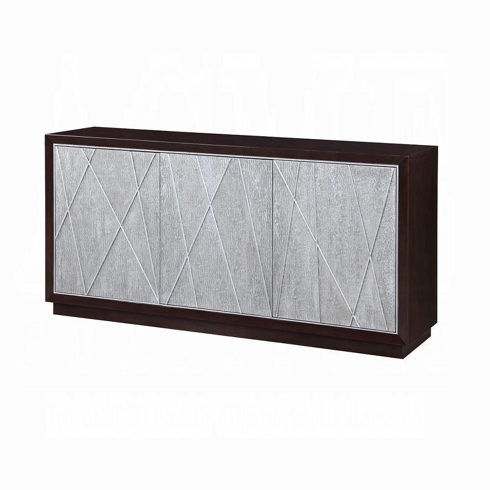 

    
Acme Furniture Geranio Console Cabinet AC02502-C Cabinet Walnut/Silver AC02502-C
