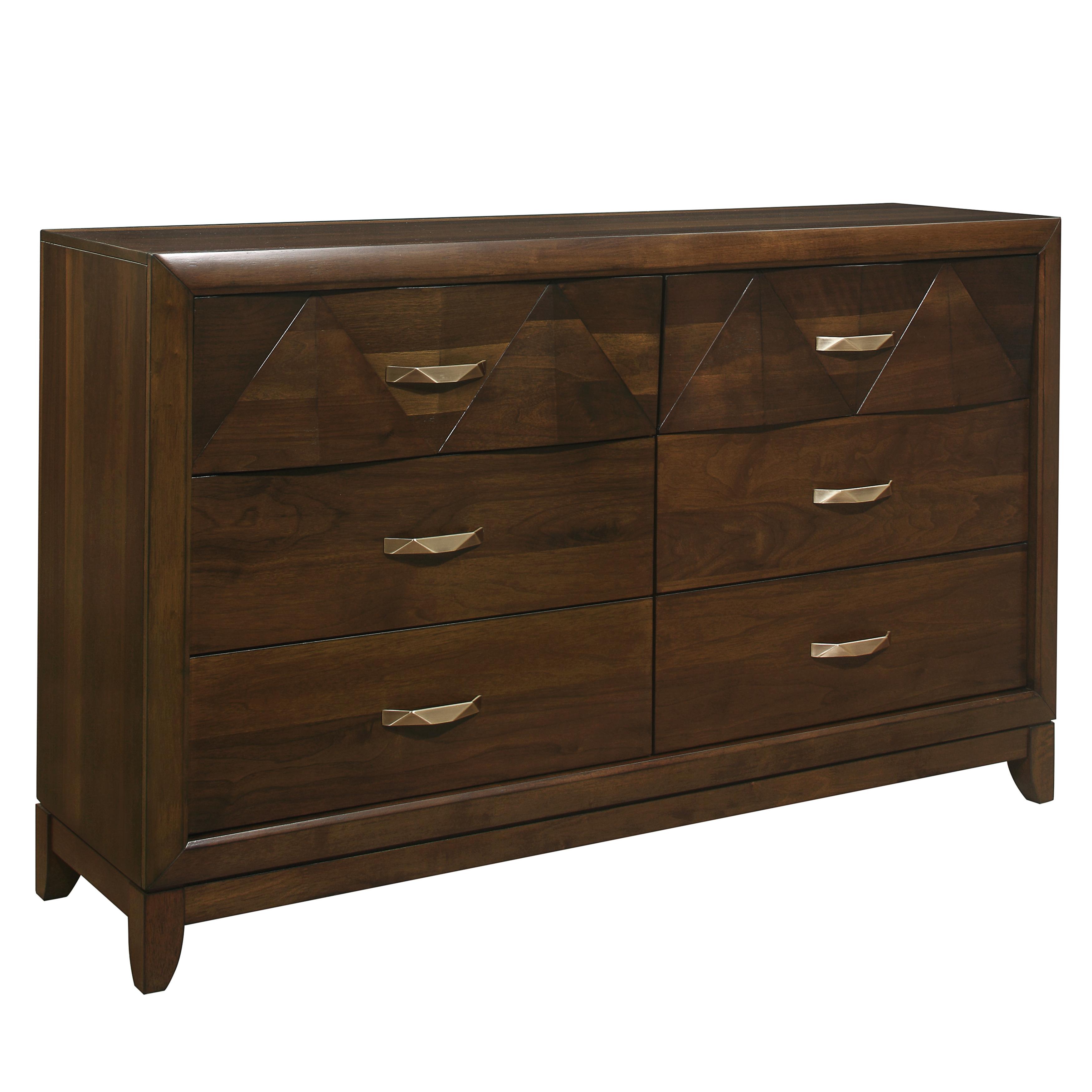 

    
Modern Walnut Wood Dresser Homelegance 1535-5 Aziel
