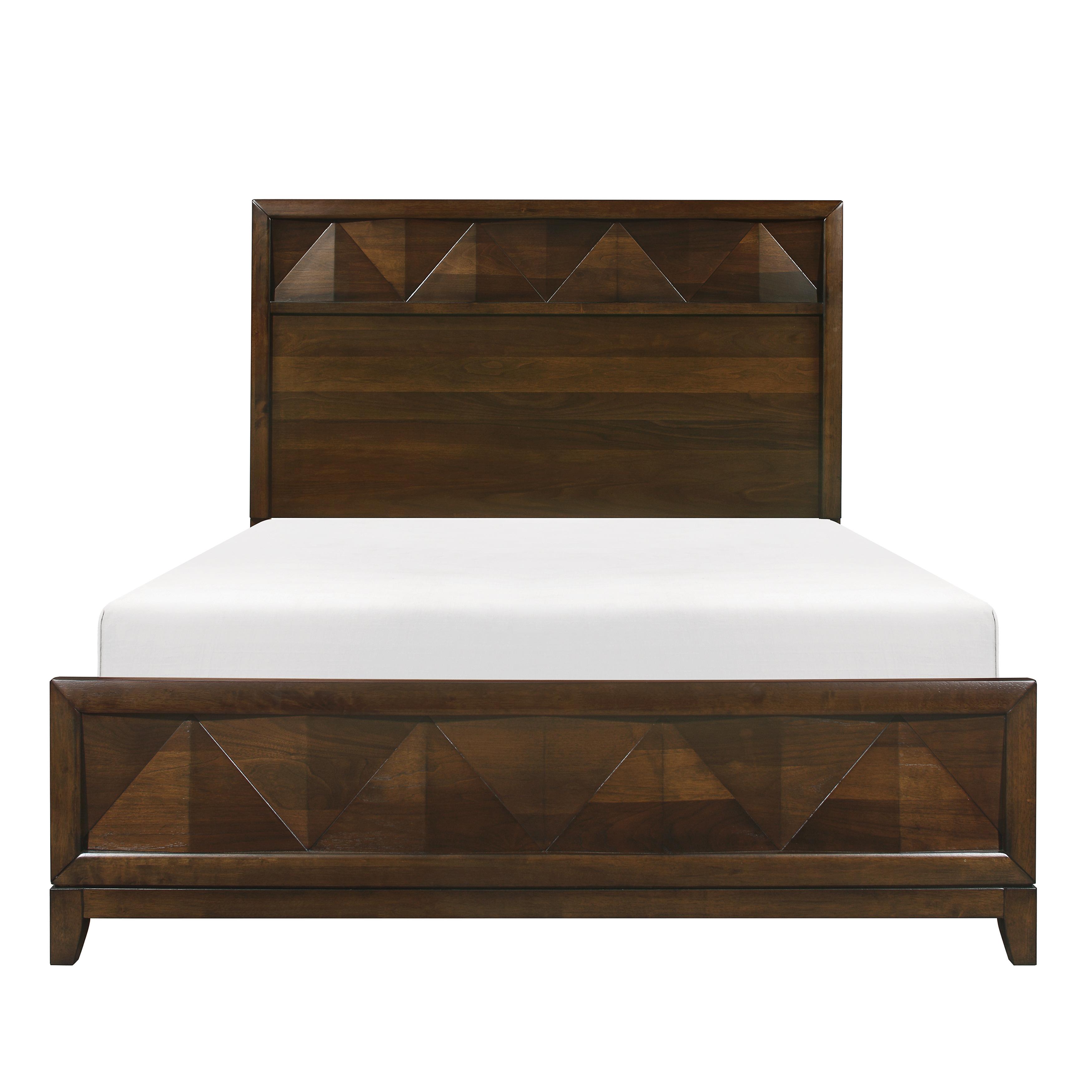 

    
Modern Walnut Wood Queen Bed Homelegance 1535-1* Aziel
