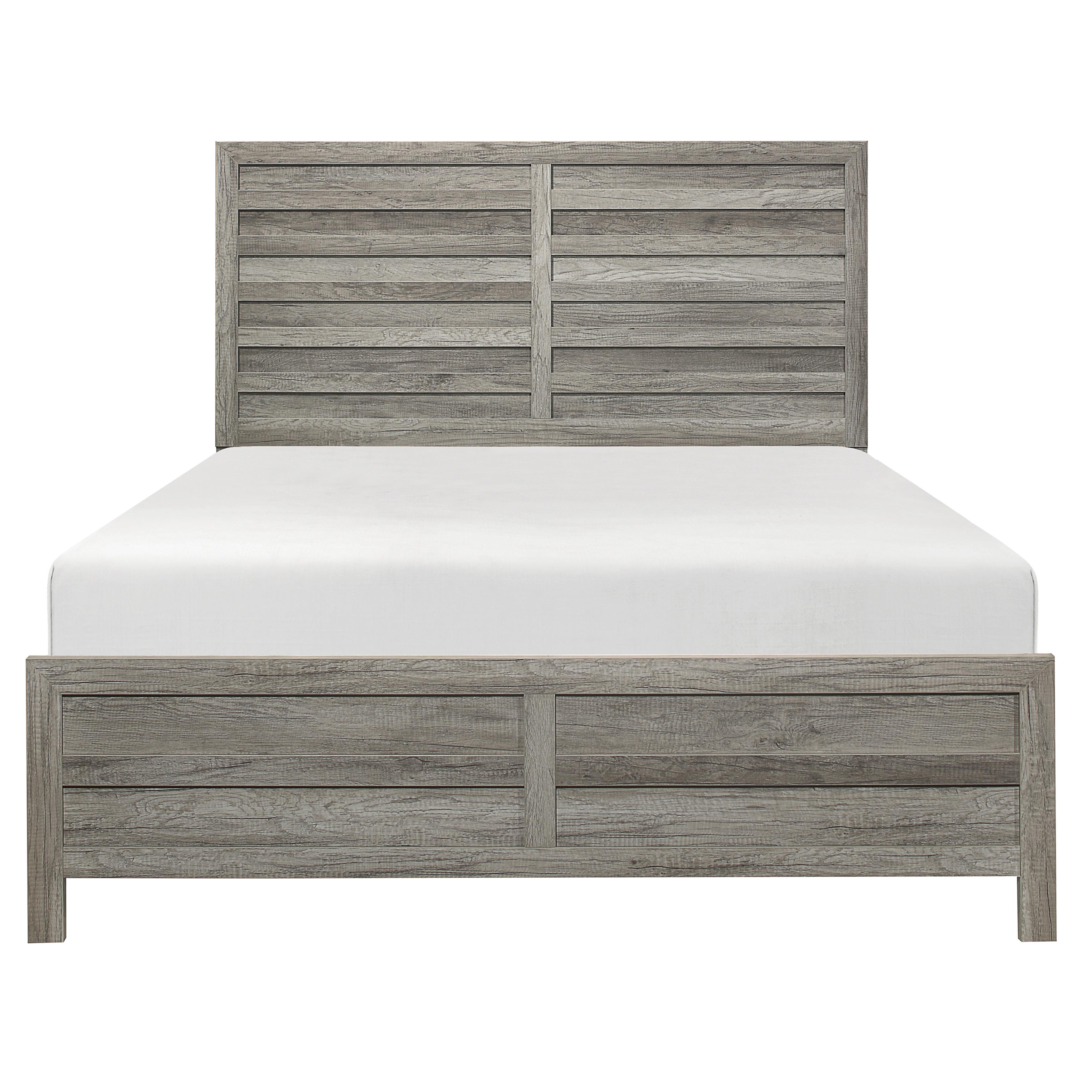 

    
Modern Weathered Gray Wood Queen Bed Homelegance 1910GY-1* Mandan

