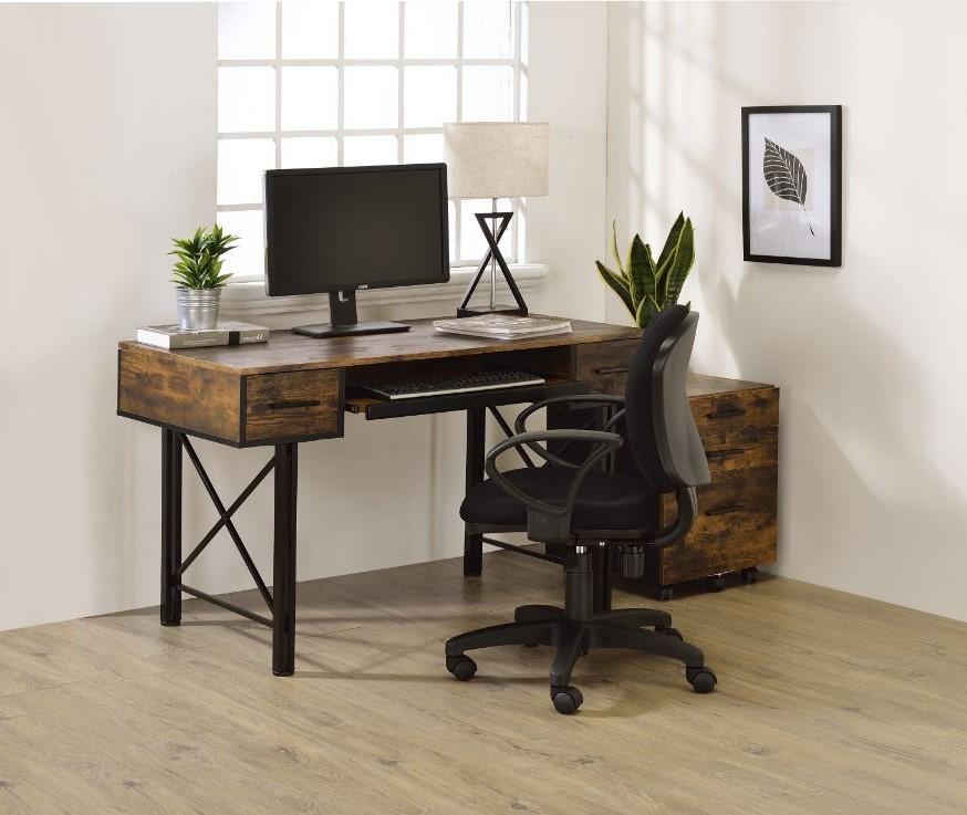 

    
Modern Weathered Oak & Black Finish Computer Desk by Acme 92795 Settea
