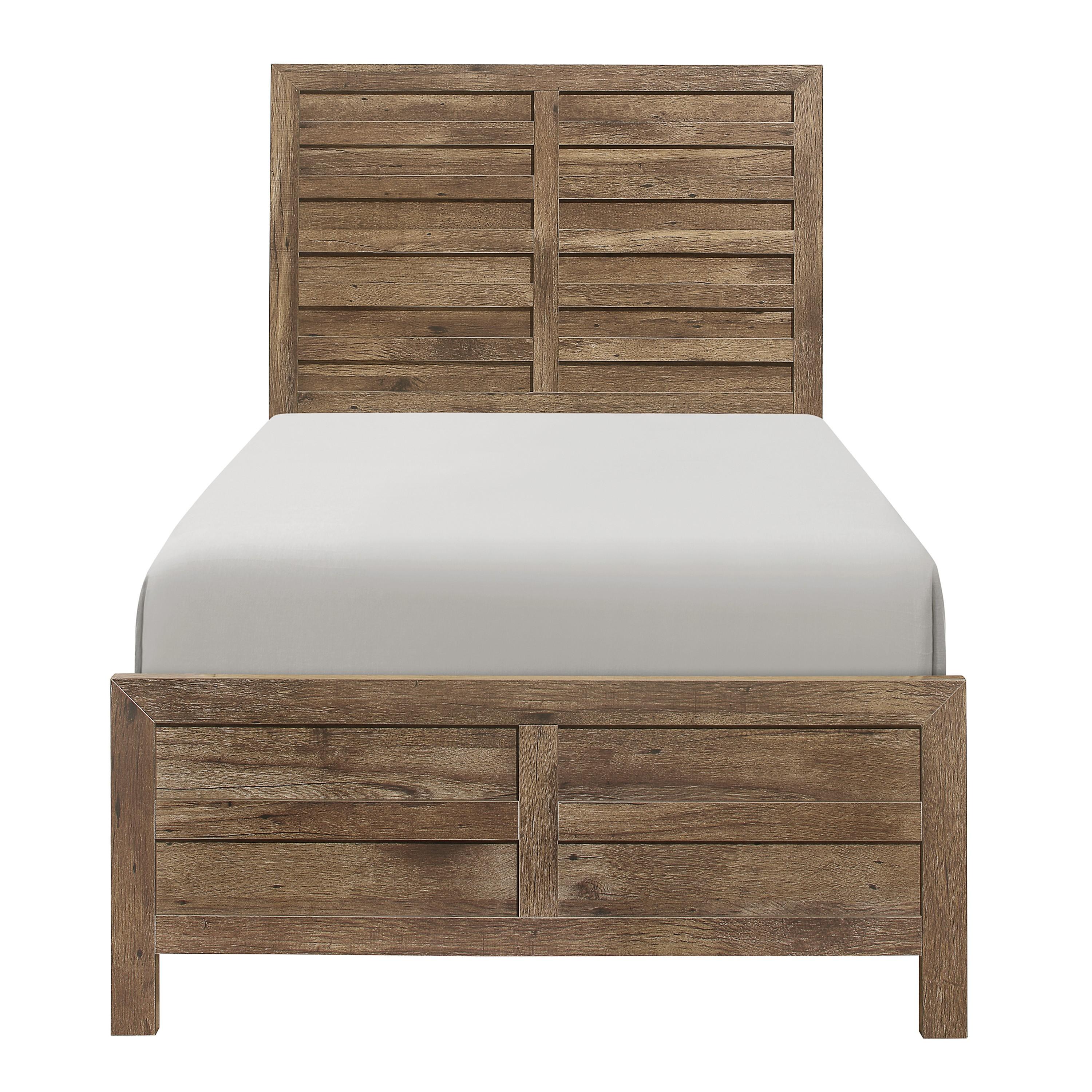 

    
Modern Weathered Pine Wood Twin Bed Homelegance 1910T-1* Mandan

