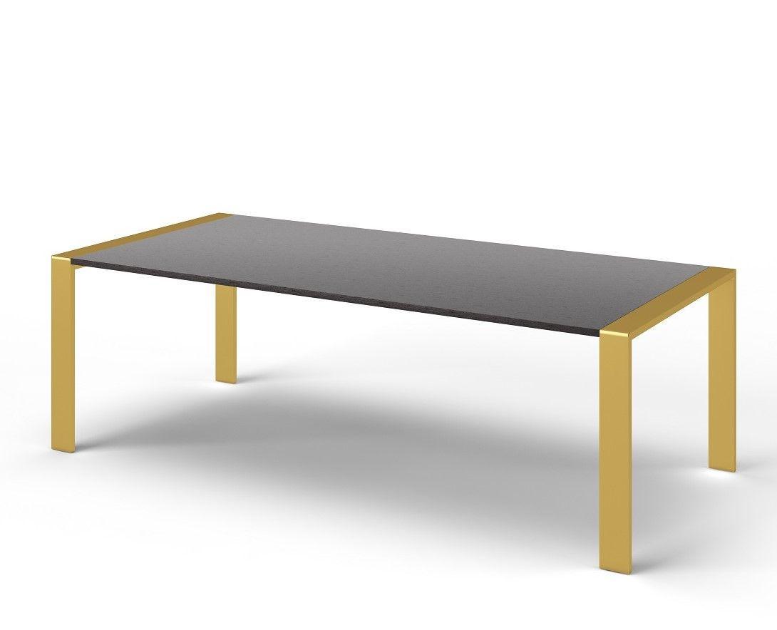 

    
Modern Wenge & Brass Dining Table by VIG Modrest Fauna
