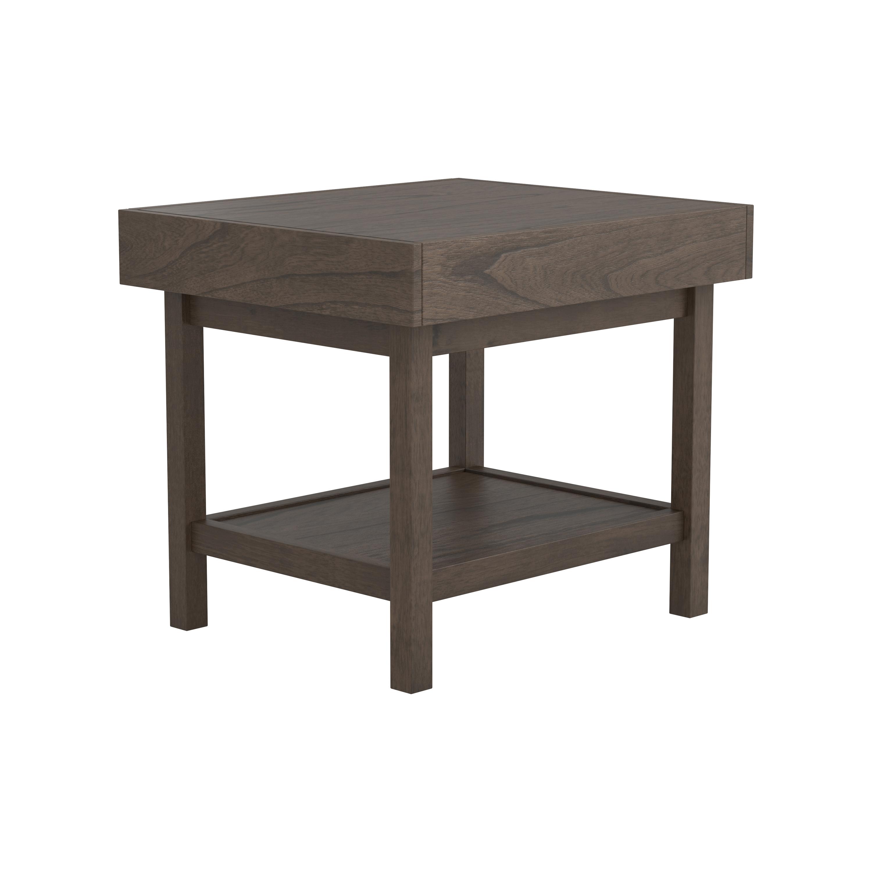 

    
Modern Wheat Brown Wood & Metal End Table Coaster 723117
