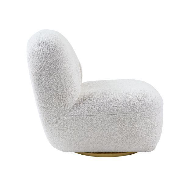 

    
Modern White Accent Chair Sherpa Acme Yedaid AC00231
