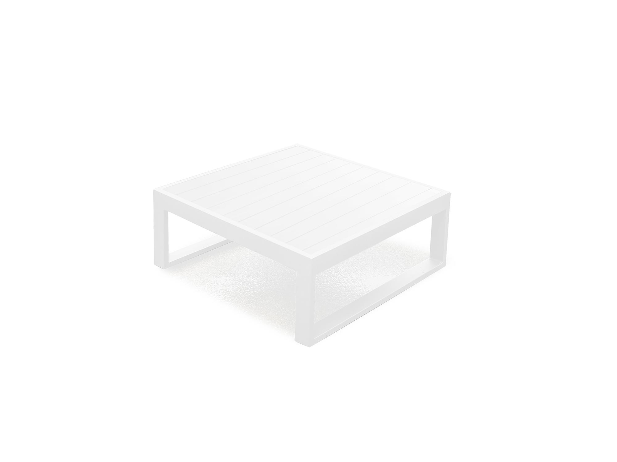

    
Modern White Aluminium Outdoor Coffee Table WhiteLine CT1681-WHT Caden
