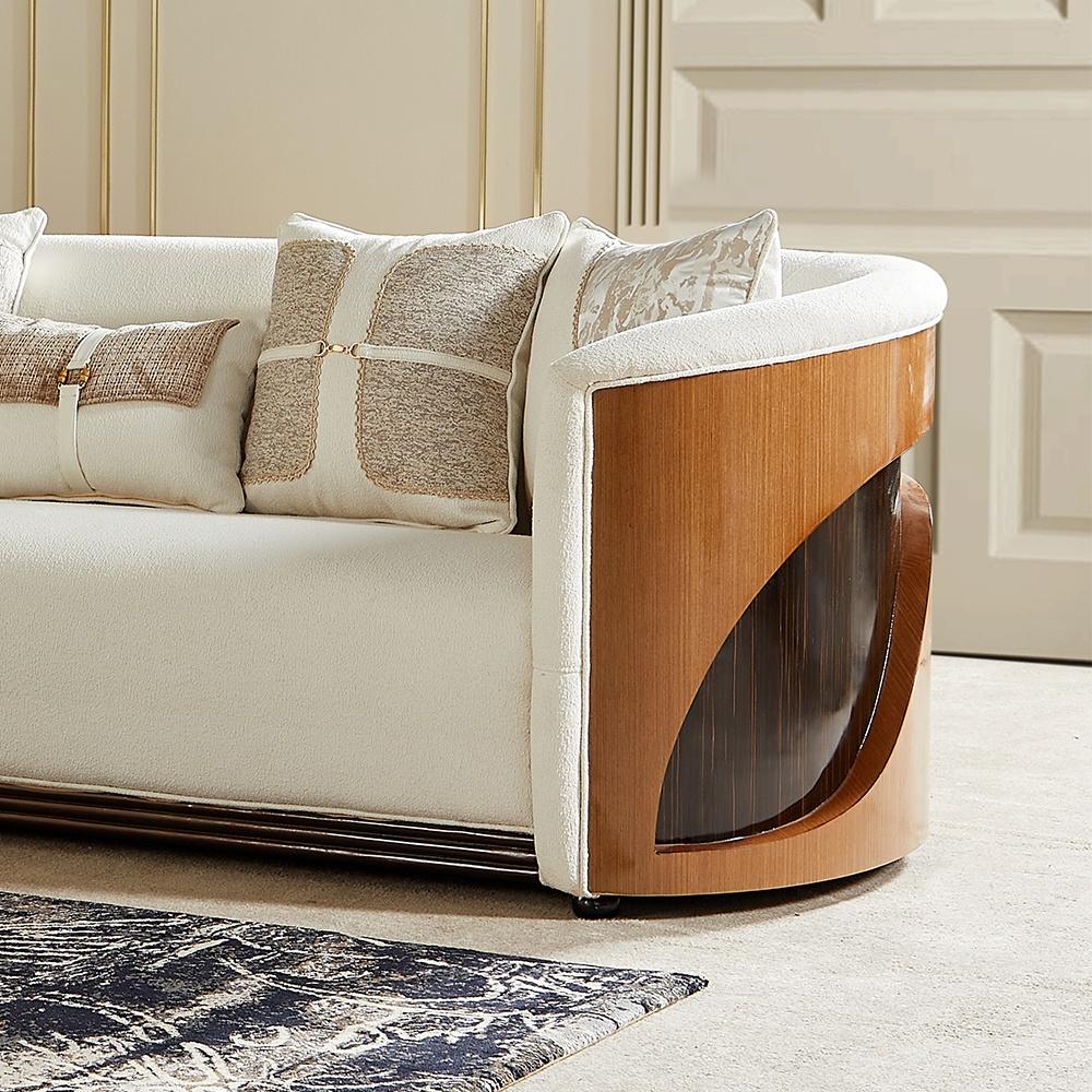 

    
Homey Design Furniture HD-3PC23938 Sofa Set Cream/Brown HD-3PC23938
