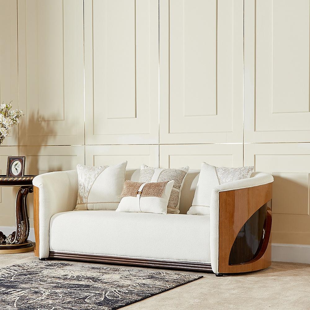 

                    
Homey Design Furniture HD-3PC23938 Sofa Set Cream/Brown Fabric Purchase 
