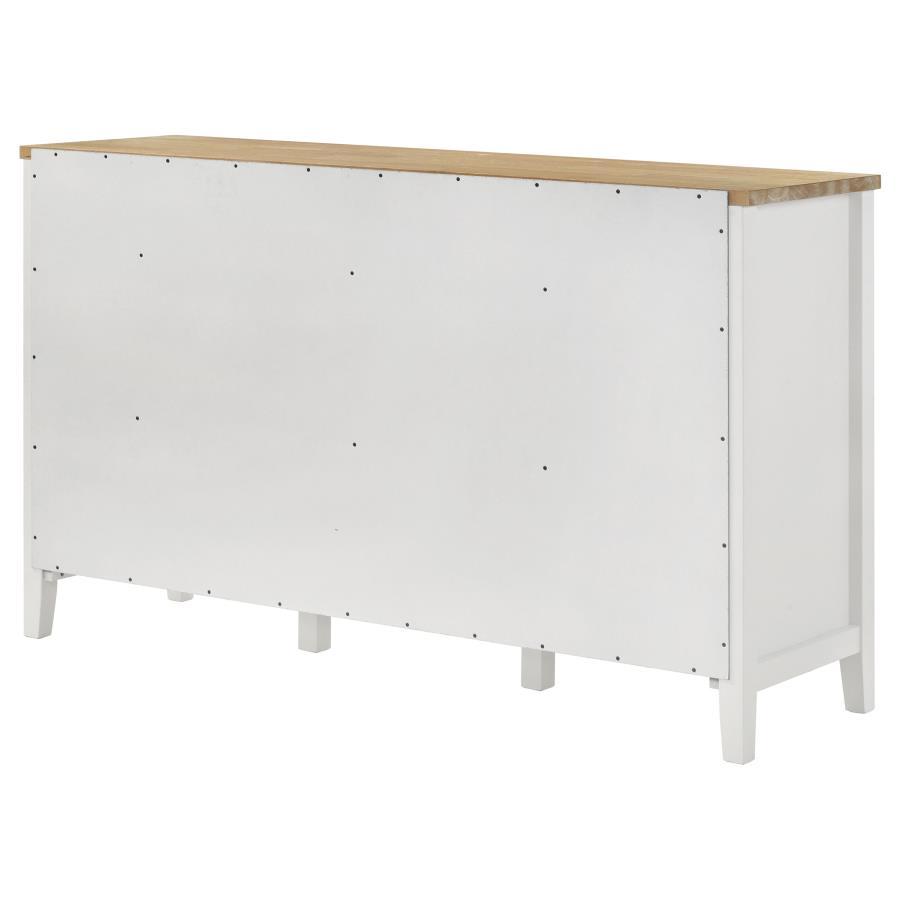 

    
Modern White/Brown Wood Sideboard Coaster Hollis 122245
