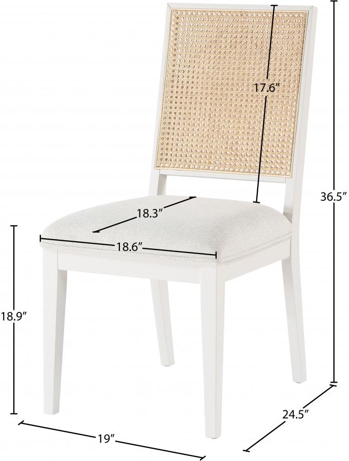

        
83659398298938Modern White/Cream Wood Side Chair Set 2PCS Meridian Furniture Butterfly 705White-C-2PCS
