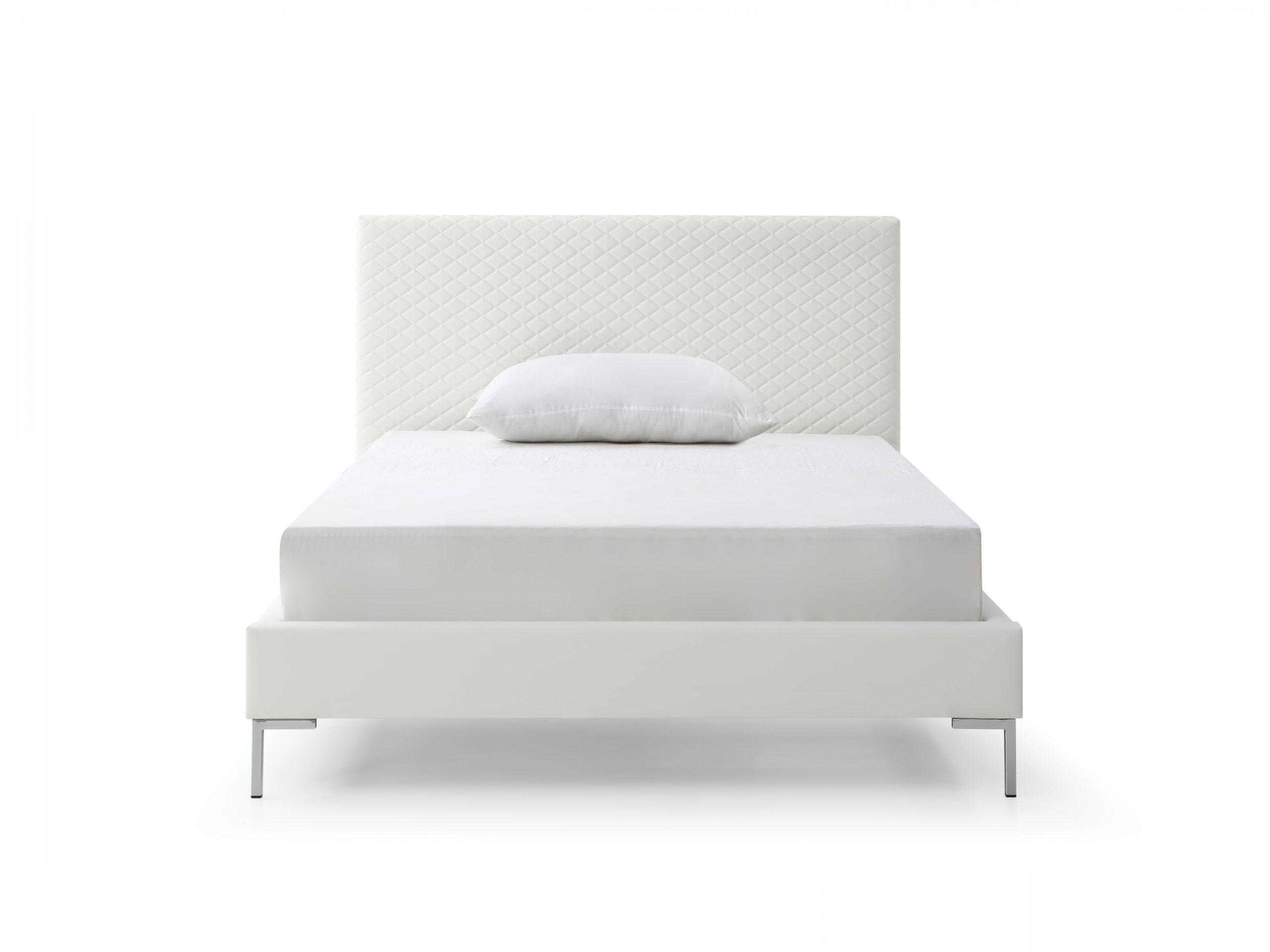 

    
Modern White Faux Leather Full Bed WhiteLine BF1689P-WHT Liz
